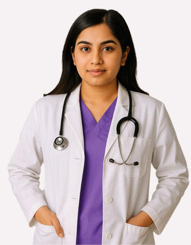 White Cotton Unisex Lab Coat