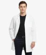 White Cotton Unisex Lab Coat
